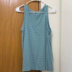 NWOT Sz M Tall Old Navy Striped navy and blue luxe Tank Top